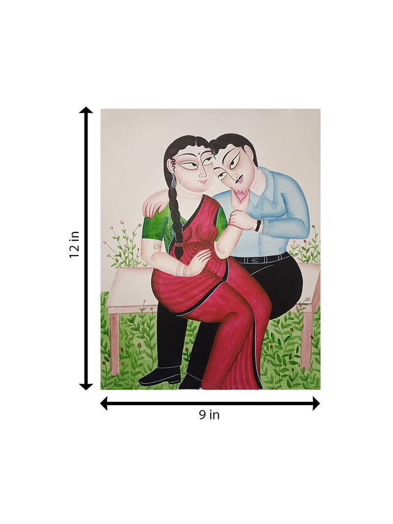 Women and Man In Kalighat by Anwar Chitrakar 