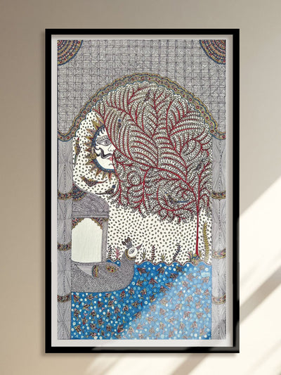 The Sun and The Peacock in Sanjay Chittara's Lively Mata Ni Pachedi Tapestry for Sale