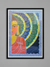 Half illustration of Lord Buddha in Tikuli painting by Ashok Kumar for Sale
