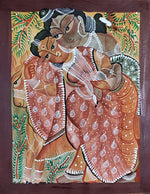 Sacred Enchantment: A Bengal Pattachitra Embrace Bengal Pattachitra by Swarna Chitrakar for sale   