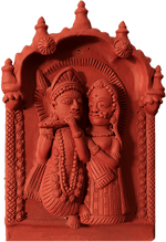 Buy Radha-Krishna scene in Terracotta by Dinesh Molela