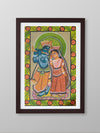 A Tale of Eternal Devotion and Love Bengal Pattachitra Painting 