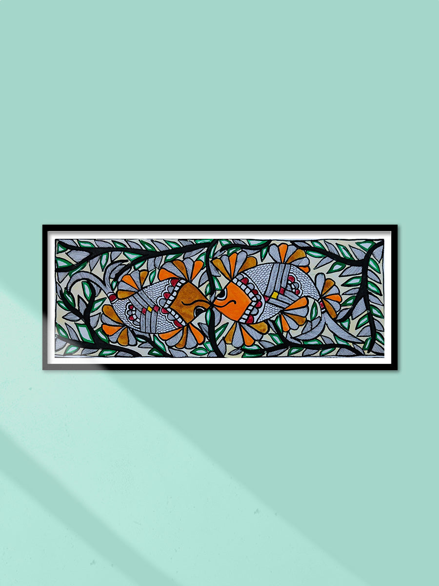 Shop Fish In Madhubani by Ambika Devi