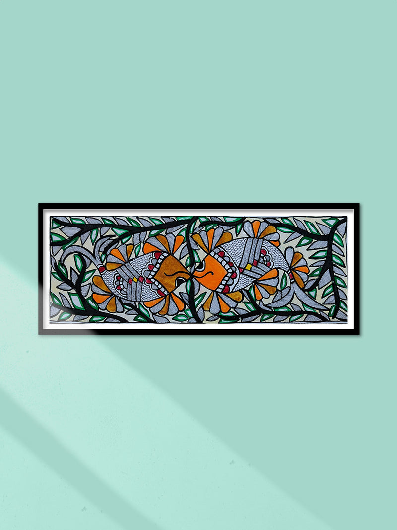 Shop Fish In Madhubani by Ambika Devi