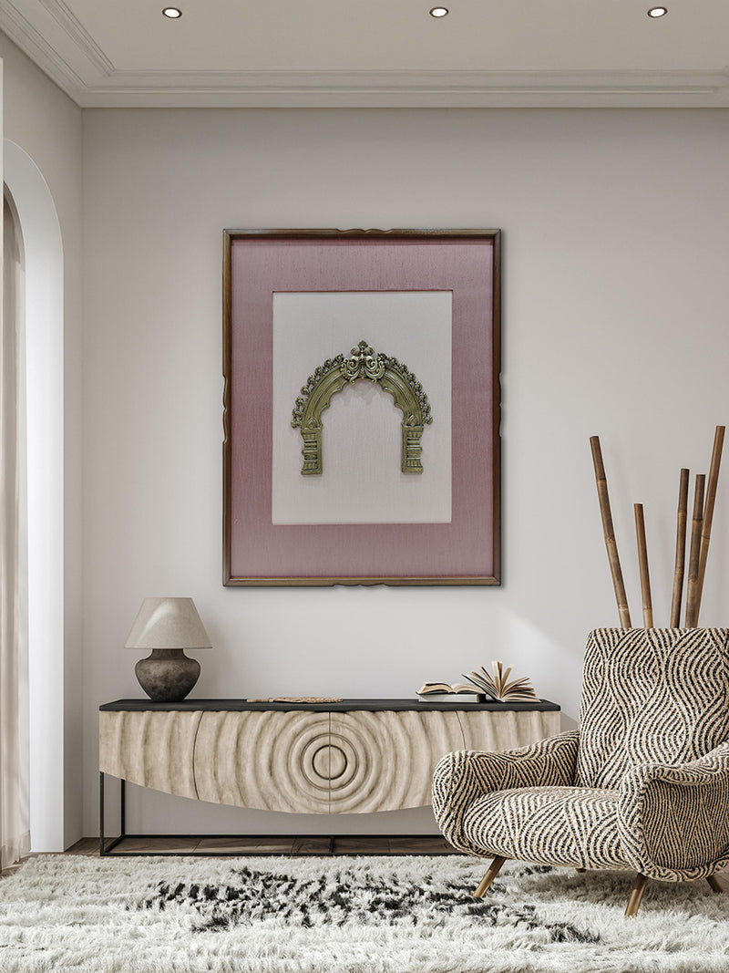 Traditional Frame in a Brass artwork by Gramin arts