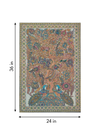 The Dance of Nature: Tree of life with Peacocks and Parrots in Kalamkari by Harinath N