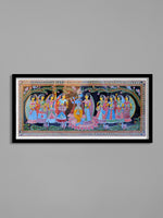Radha-Krishna surrounded with Gopis in TIkuli art by Ashok Kumar for Sale