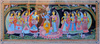 Buy Radha-Krishna surrounded with Gopis in TIkuli art by Ashok Kumar