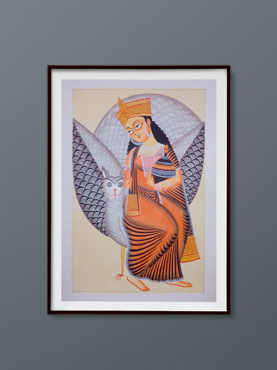 Experience the enchanting world of Mystical Mastery Unleashed: A Kalighat Patua Masterpiece by owning a limited edition print of this extraordinary artwork.