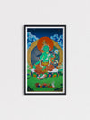 Green Tara in Thangka painting by Gyaltsen Zimba
