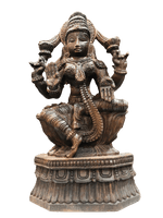 Goddess Lakshmi wooden Handmade Sculpture for Sale