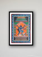 The exquisite Mandapa Pattachitra painting depicting Maa Kali's Roudra Roop is available for purchase.