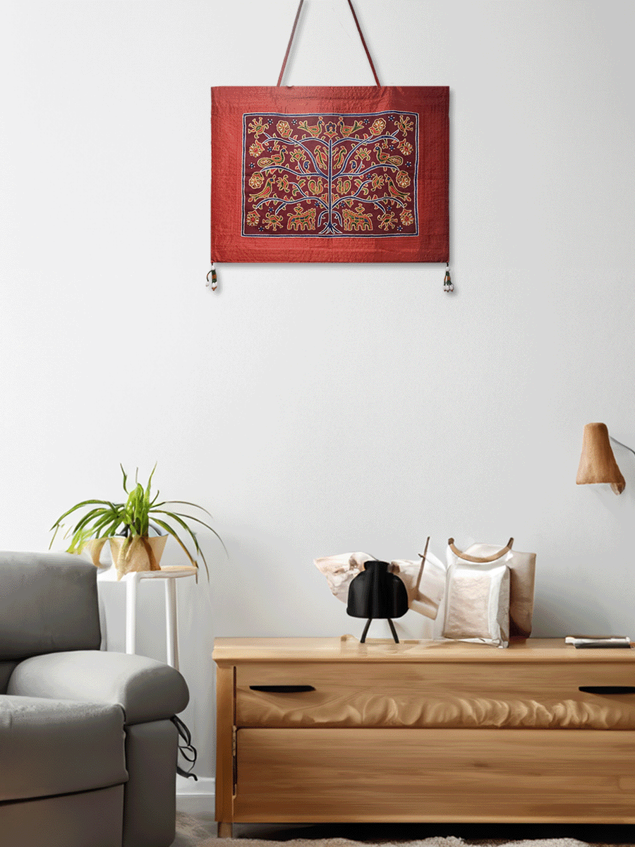 Kutch Embroidery Wall Tapestry for Sale