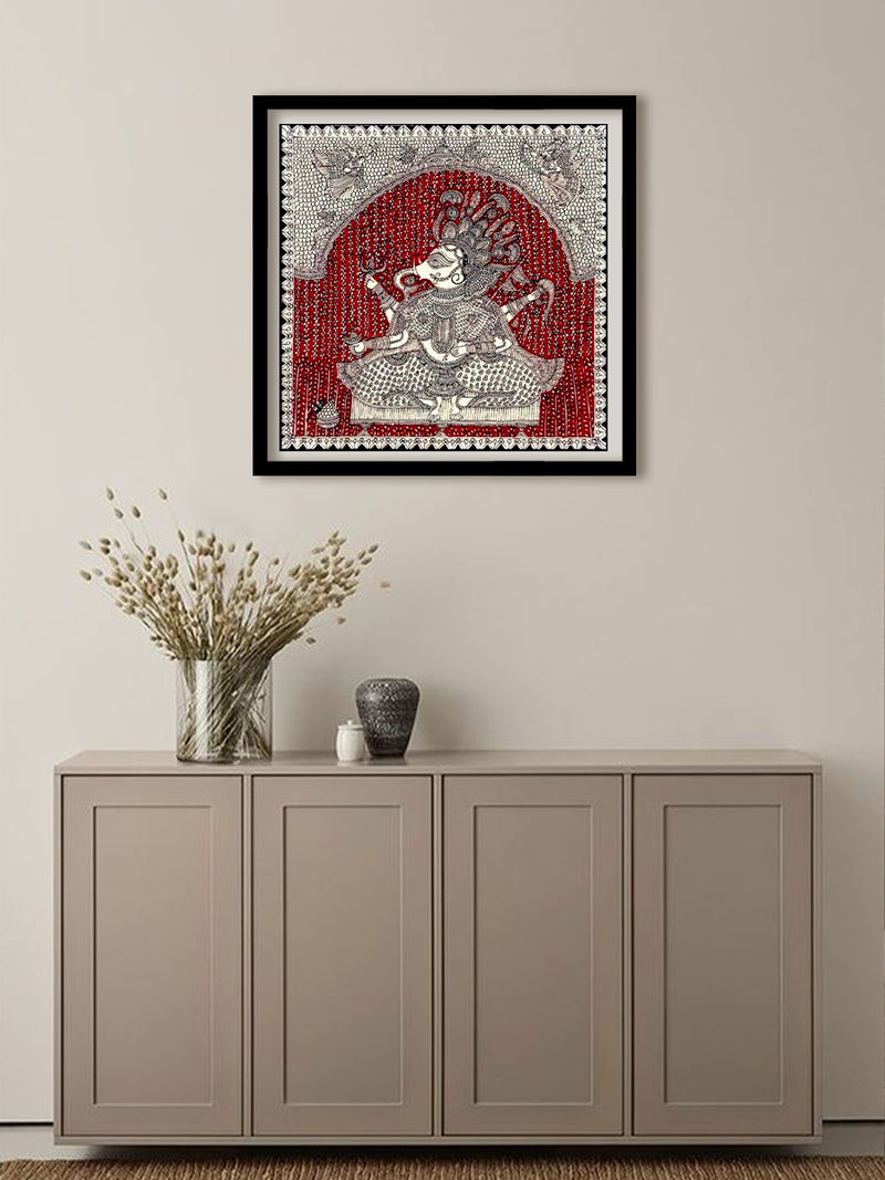Order Online Sanjay Chittara's Radiant Ganesha in Mata Ni Pachedi Painting 