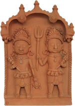 Buy Bhairav’s portrayal in Terracotta by Dinesh Molela