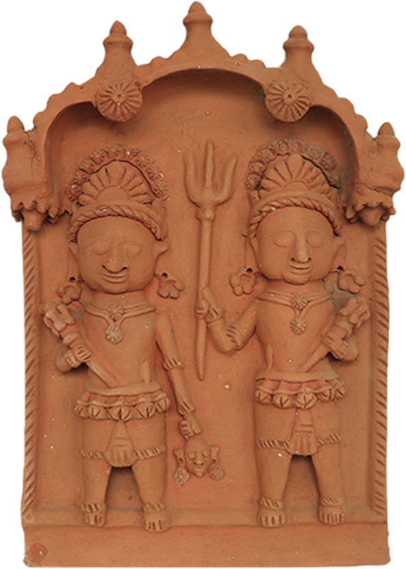 Buy Bhairav’s portrayal in Terracotta by Dinesh Molela