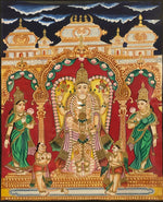 Lord Vishnu's Opulent Abode Mysore  painting by Hemalatha B
