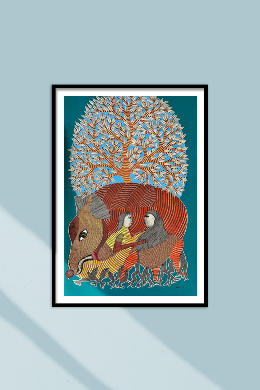 Shop Solace Beneath the Canopy in Gond by Sukhiram Maravi
