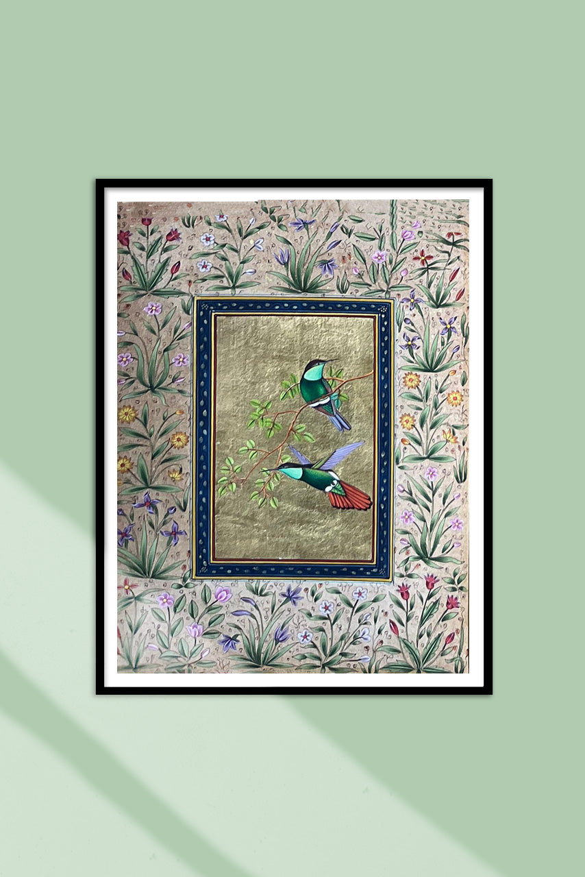 Shop Nature's Harmony in Mughal Miniature by Mohan Prajapati