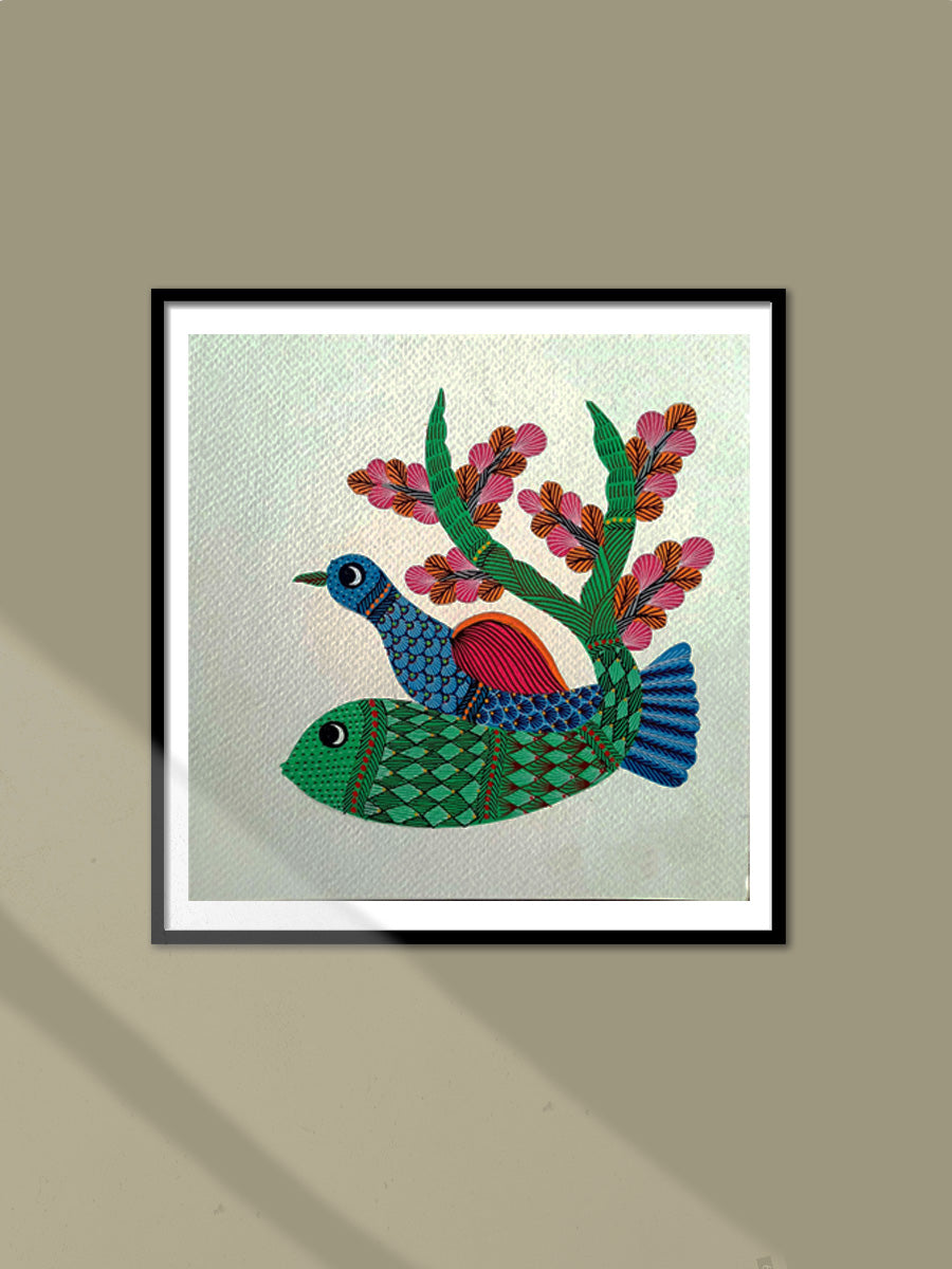Shop  Fish and Bird in Gond by Kailash Pradhan