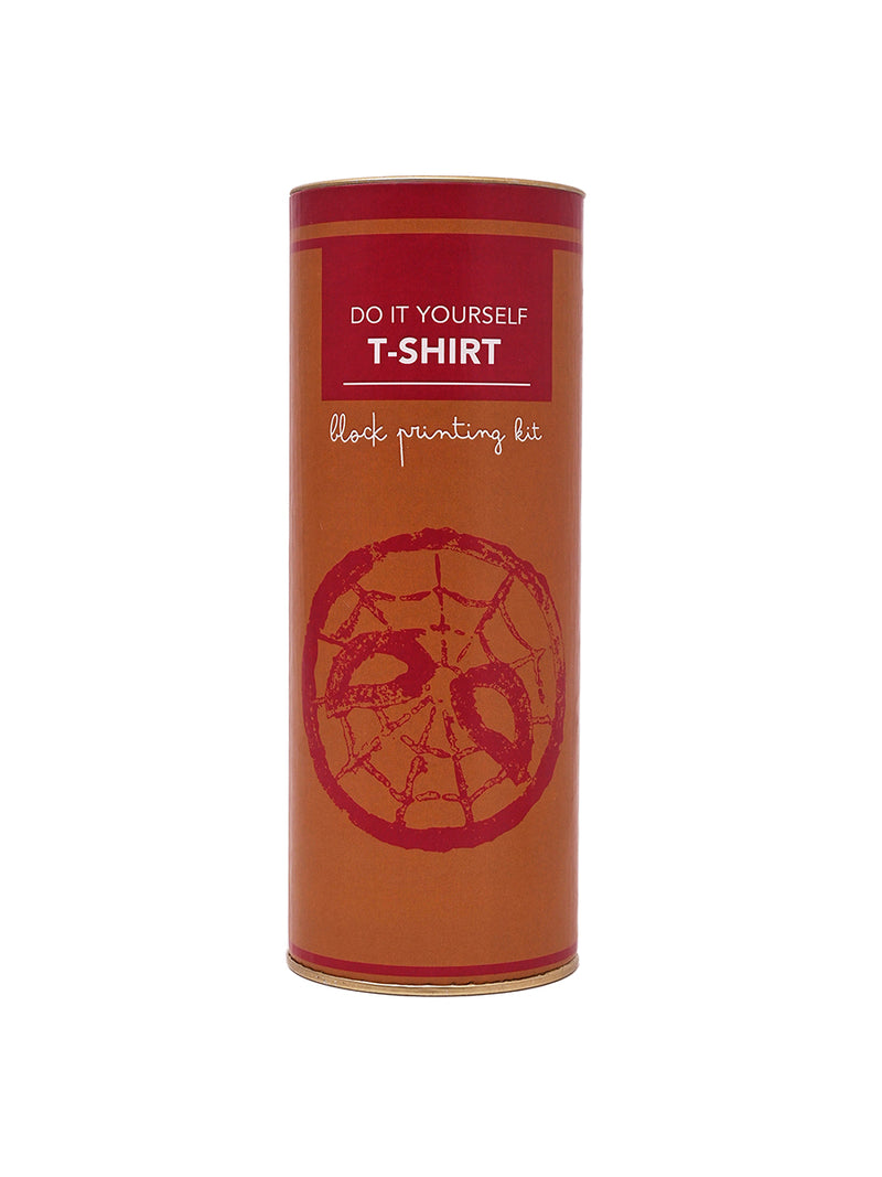 POTLI DIY Craft Kit - Block Print Your own T-Shirt (Spiderman) Age 4-12 years