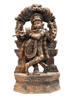 Buy Lord Krishna wooden Artwork 