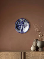 Realms of habitat and serenity: Blue Pottery Plates by Vikram Singh Kharol for sale