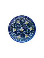 Handmade Floral Blue Pottery for Sale