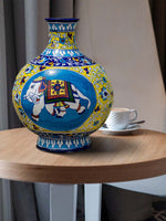 Shop Majestic Symbiosis Where Regality and Imagination Meets, Blue Pottery 