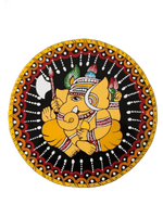 Buy Lord Ganesha Tikuli round Wall Plates