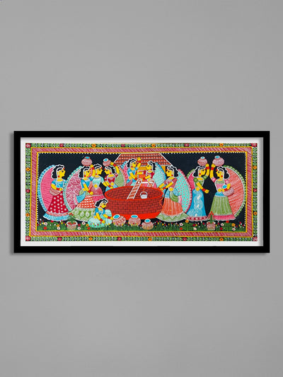 Order Online Wistful Panghat scene in Tikuli art by Ashok Kumar 