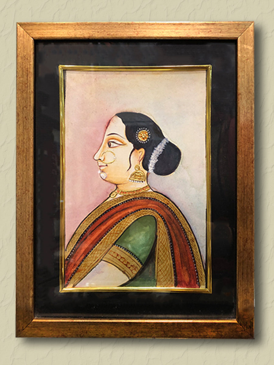 Timeless Splendour: A Mysore Portrait of Traditional Elegance by Hemalatha B for sale 