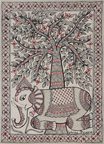 Elephant and the Tree Painting