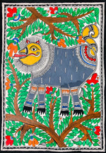 Buy Guardian Spirit, Madhubani Painting by Ambika Devi