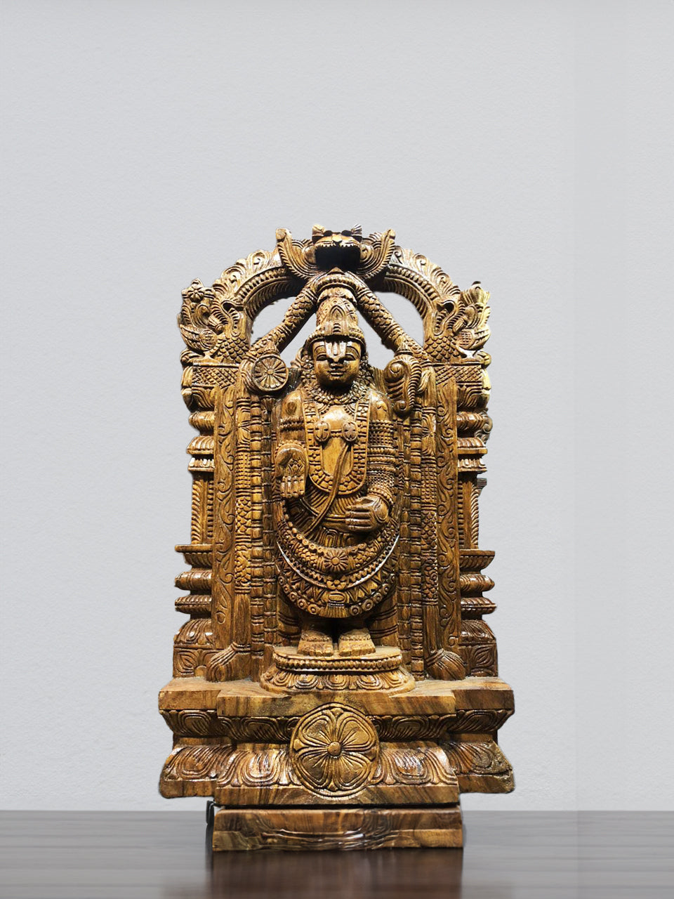 Buy Lord Vishnu's wooden sculpture 