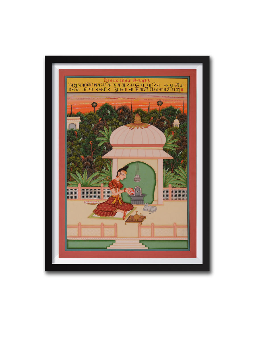 The Devotee kishangarh art For Sale