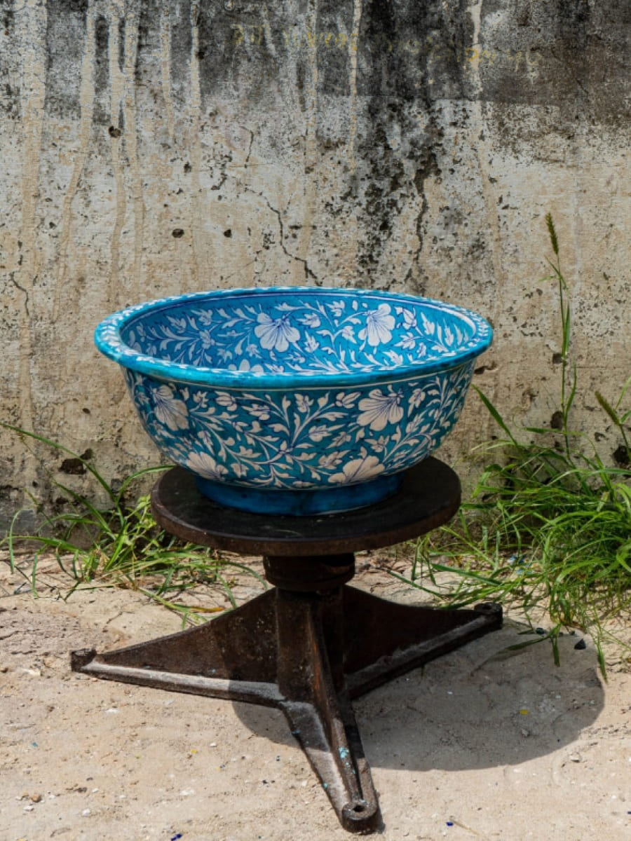 Shop Homage to Echoing Essence of Timelessness and Cultural Finesse, Blue Pottery