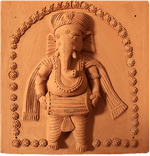 Buy Depiction of Lord Ganesha in Terracotta by Dinesh Molela