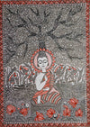 Buy Representation of Lord Buddha in Madhubani by Vibhuti Nath