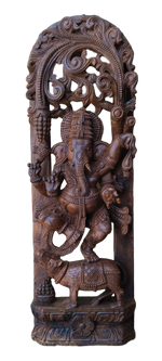 Lord Ganesha Handcrafted Woodwork for Sale