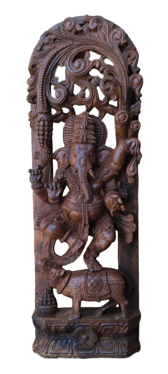 Lord Ganesha Handcrafted Woodwork for Sale