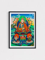 Guru Padmasambhava's dedication Thangka painting by Gyaltsen Zimba