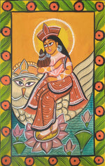 Majestic Splendor of Prosperity and Glory Bengal Pattachitra by Manoranjan Chitrakar