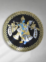 Radha Krishna Tikuli round Wall Plates for Sale