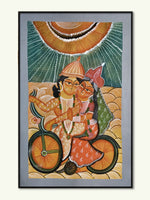 Cycle of Love: A Bengali Pattachitra Journey with Babu and Bibi Bengal Pattachitra by Swarna Chitrakar for sale