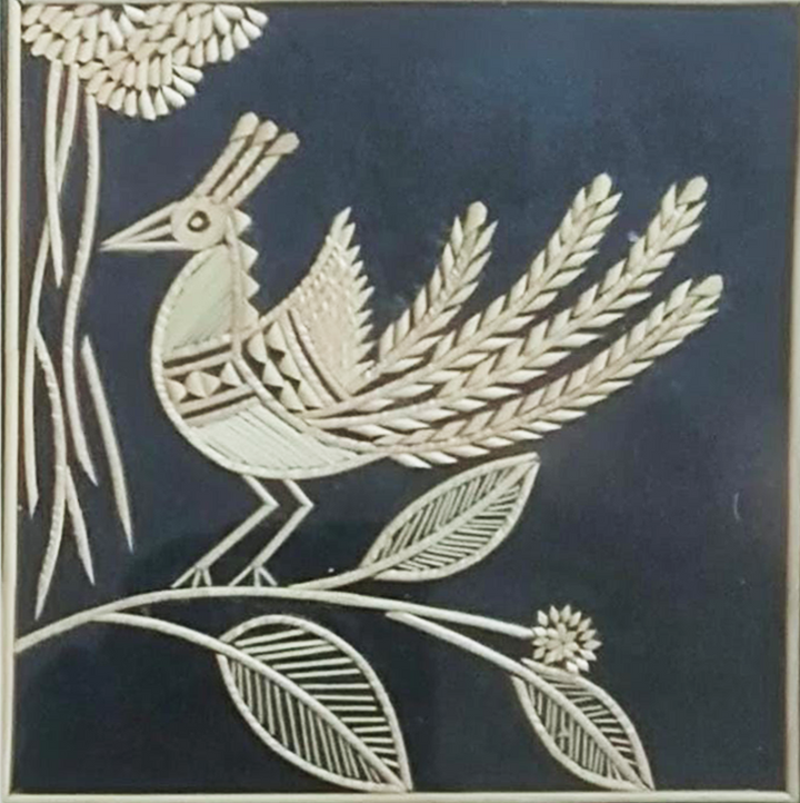 A Bird in Sikki Grass work by Suraj Kumar Sahu Thumbnail
