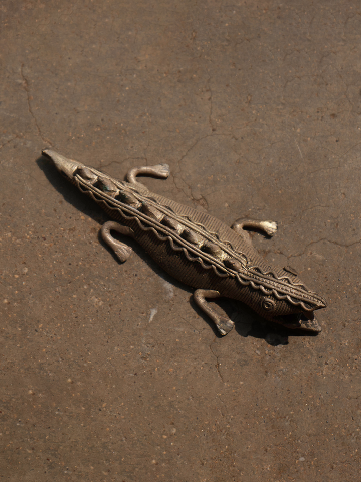 A Crocodile: Dhokra Handicraft by Kunal Rana Thumbnail