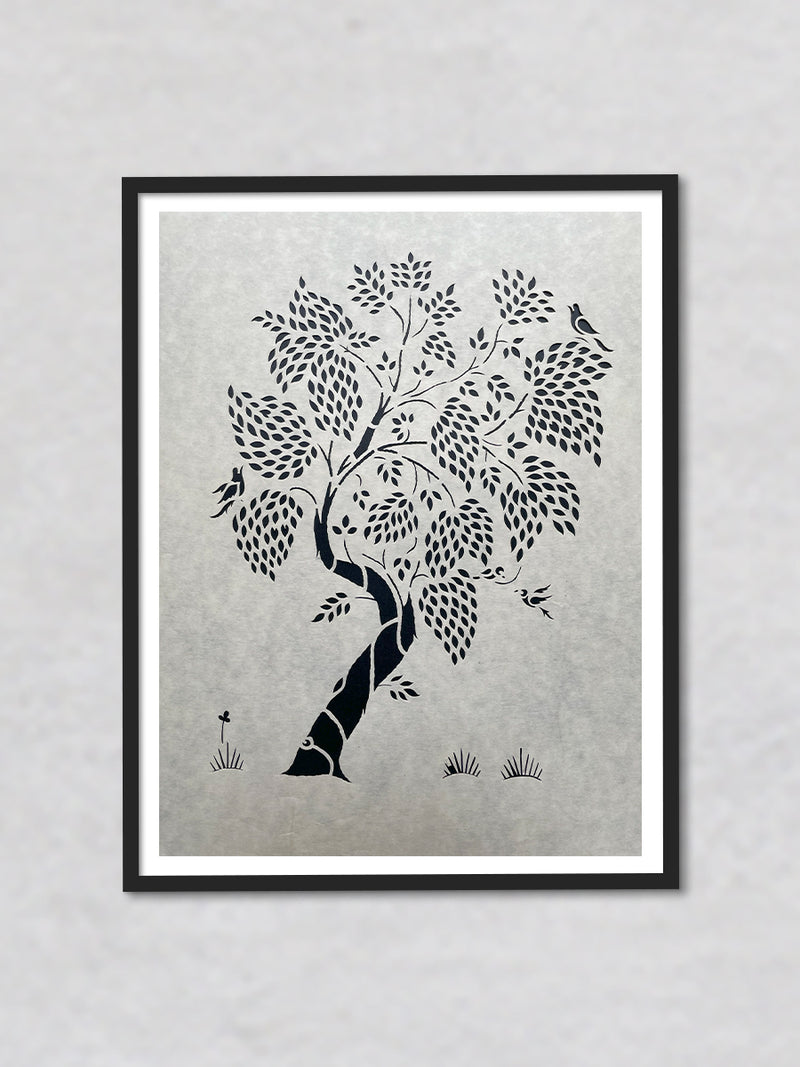 A New Morning for Birds, Sanjhi Artwork By Ashutosh Verma