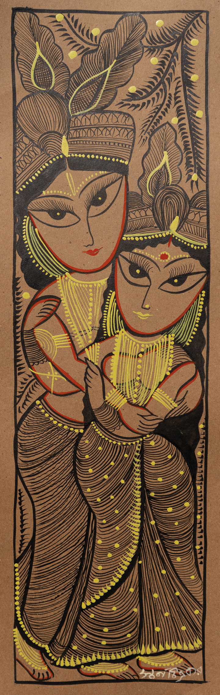A Romantic Affair: Bengal Pattachitra by Swarna Chitrakar Thumbnail