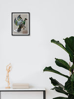 A Symphony in Green: A Thikri Glasswork of a Parrot by Happy Kumawat